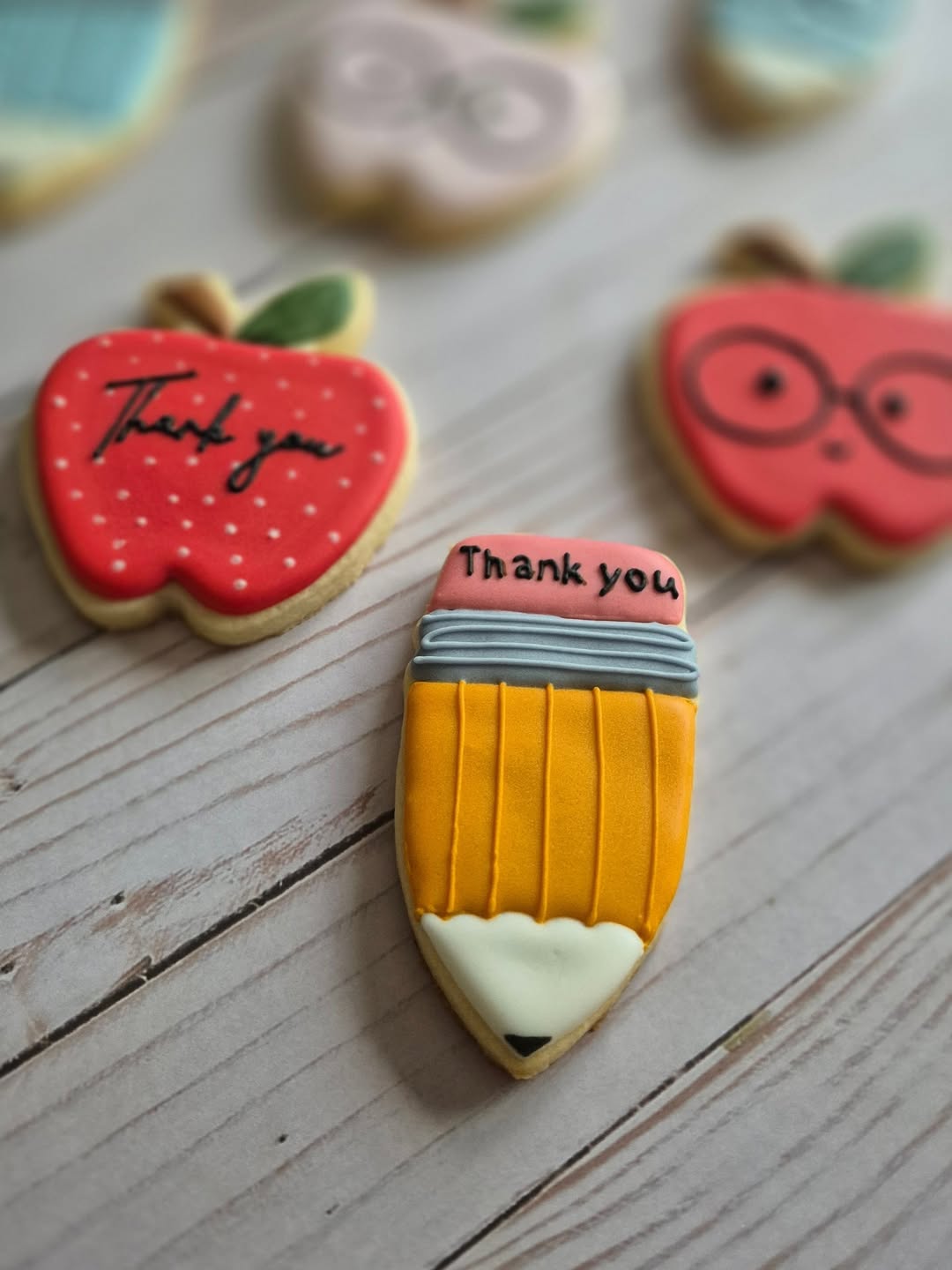 Teacher Appreciation Decorated Cookies from Blooming Delights