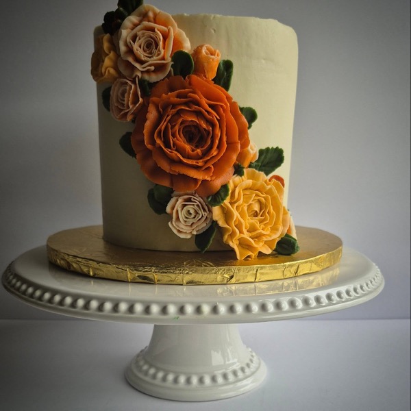 Autumn Bloom Cake from Blooming Delights
